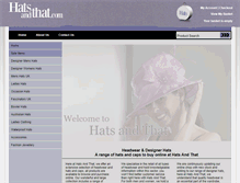 Tablet Screenshot of hatsandthat.com